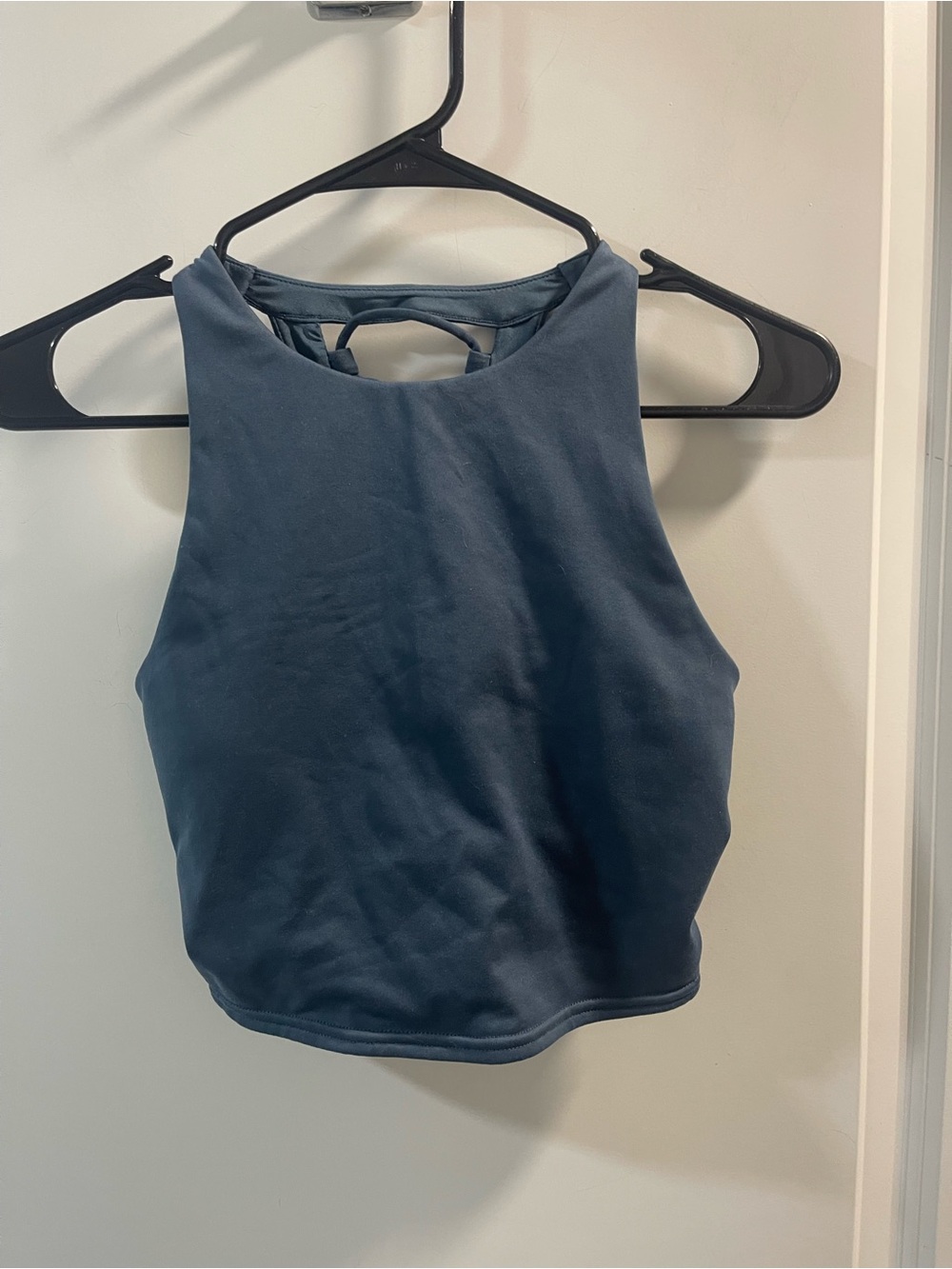 ALO Yoga Navy High-Neck Cropped Tank